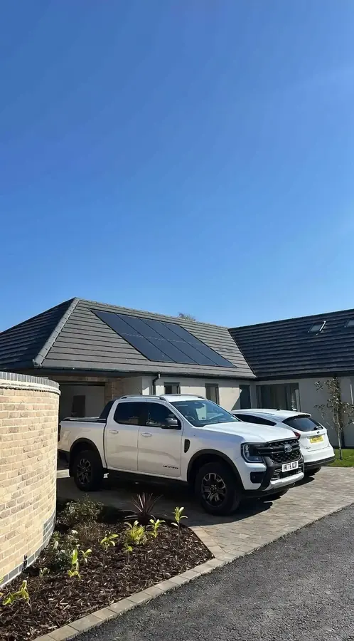 A Lincoln bungalow with a completed solar array