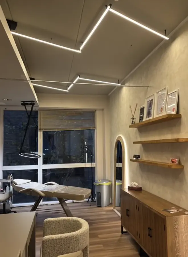 LED strip lighting in a commercial fit out