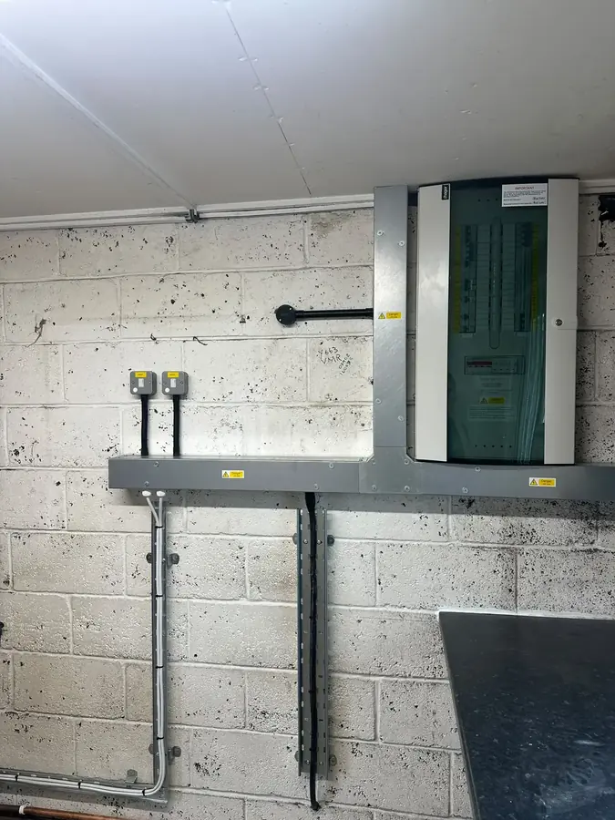 A three phase distribution board installed by Lincsol Electrical Services