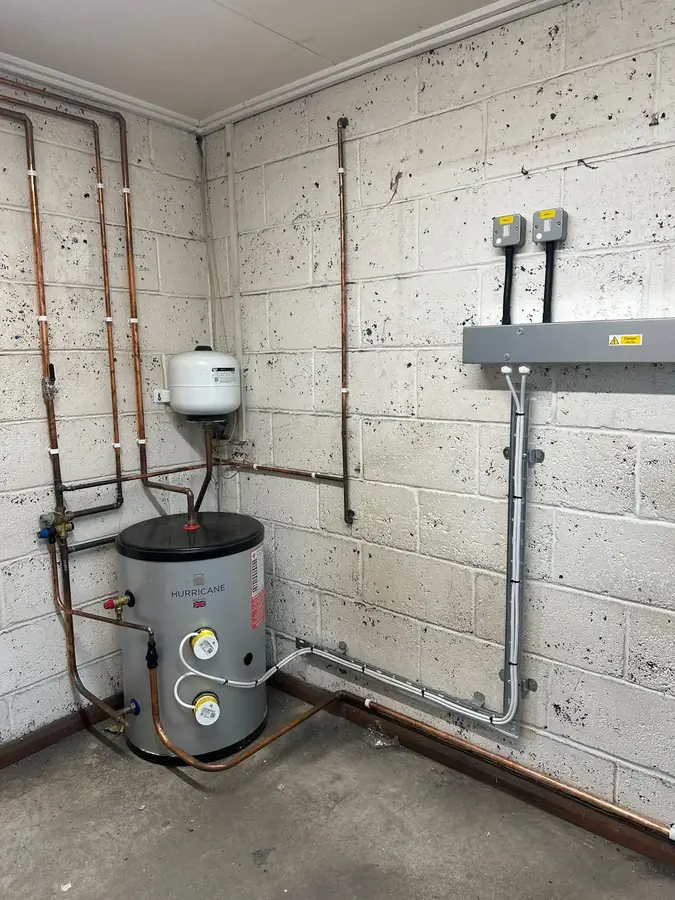 Plant room wiring in a new build